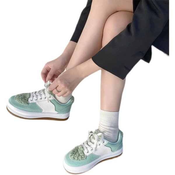 Γυναικεία casual αθλητικά παπούτσια με γούνα