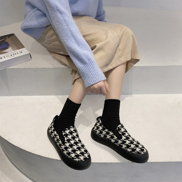 Naiste ruudulised platvormiga tossud