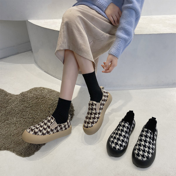 Naiste ruudulised platvormiga tossud