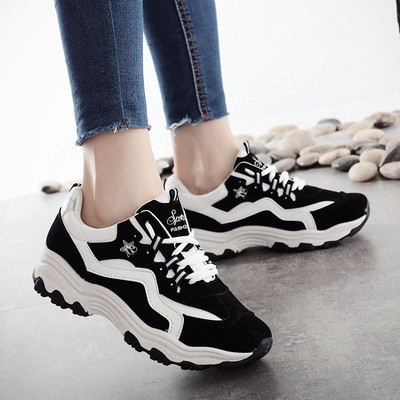 Νέο μοντέλο casual γυναικεία αθλητικά παπούτσια με κορδόνια - διάφορα χρώματα