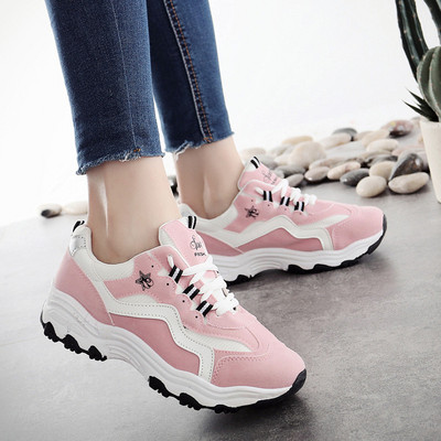 Νέο μοντέλο casual γυναικεία αθλητικά παπούτσια με κορδόνια - διάφορα χρώματα