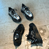 Γυναικεία έκο δερμάτινα αθλητικά παπούτσια με πλατφόρμα