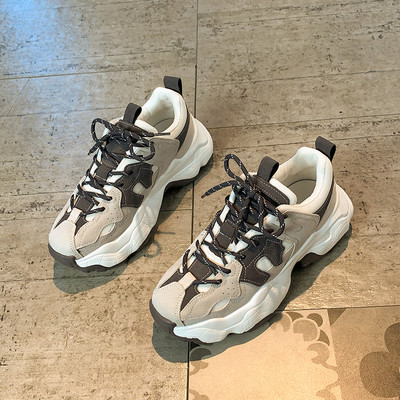 Casual γυναικεία αθλητικά παπούτσια με πλατφόρμα και κορδόνια 6 cm