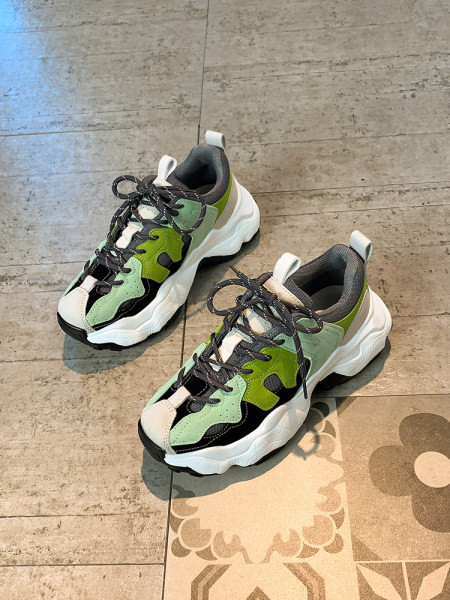 Casual γυναικεία αθλητικά παπούτσια με πλατφόρμα και κορδόνια 6 cm