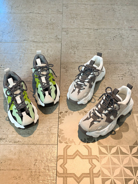 Casual γυναικεία αθλητικά παπούτσια με πλατφόρμα και κορδόνια 6 cm