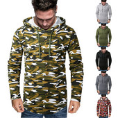 Muški moderni sweatshirt s uzorkom s kapuljačom