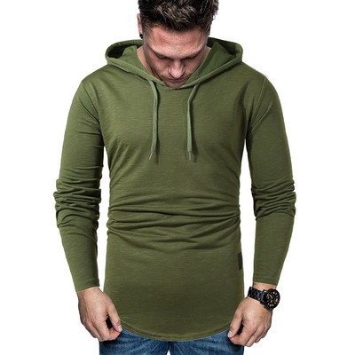 Muški moderni sweatshirt s uzorkom s kapuljačom