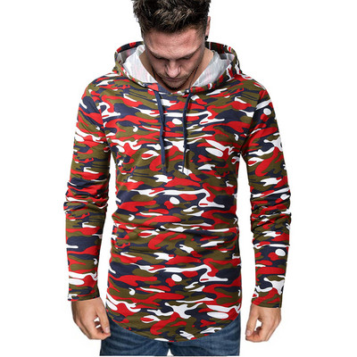 Muški moderni sweatshirt s uzorkom s kapuljačom