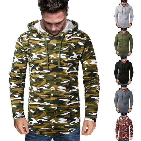 Muški moderni sweatshirt s uzorkom s kapuljačom