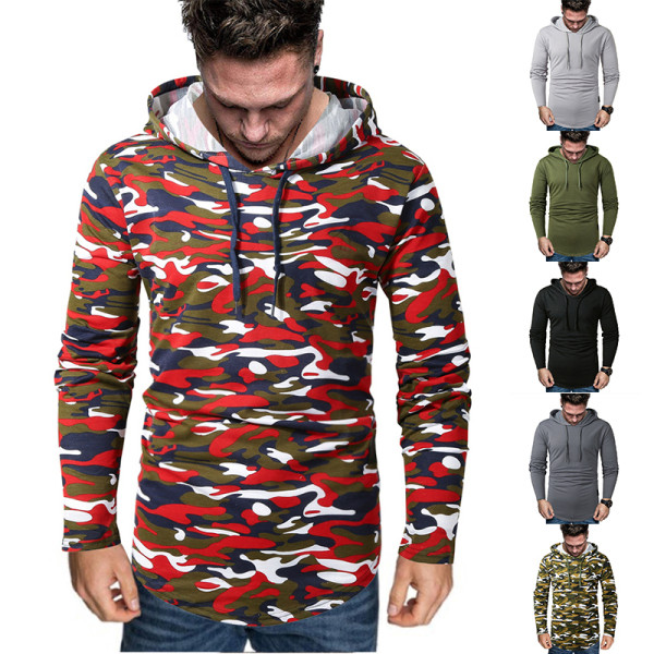 Muški moderni sweatshirt s uzorkom s kapuljačom