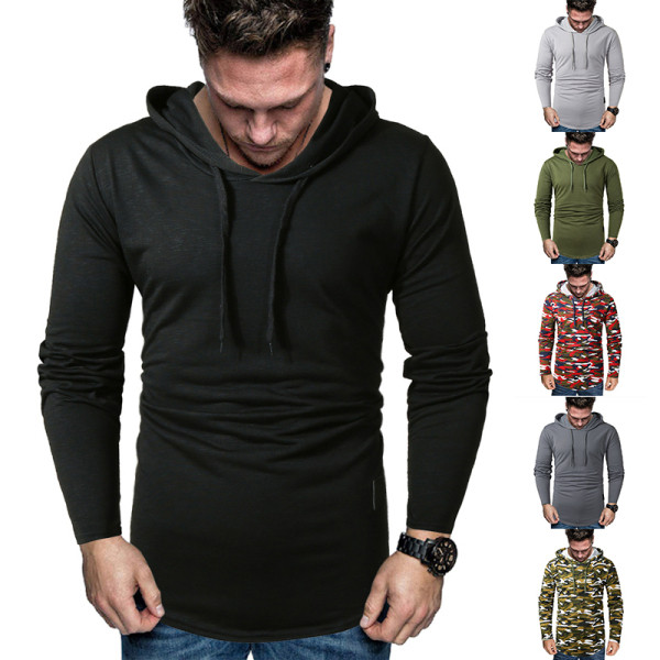 Muški moderni sweatshirt s uzorkom s kapuljačom