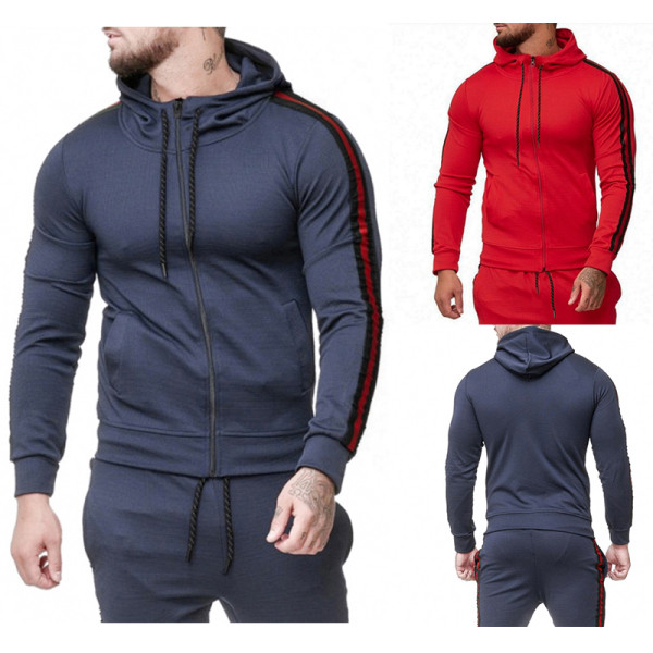 Muška kratka majica s kapuljačom i vezicama