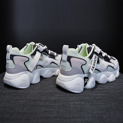 Αθλητικά και casual γυναικεία παπούτσια με τραχιά σόλα - διάφορα χρώματα