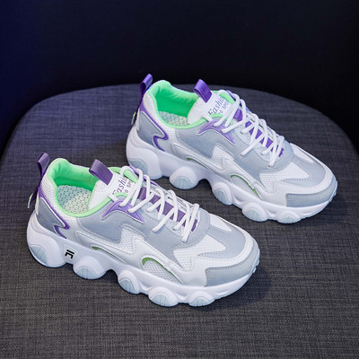 Αθλητικά και casual γυναικεία παπούτσια με τραχιά σόλα - διάφορα χρώματα