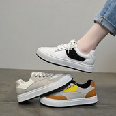 Tenisi dama din piele cu talpa plata