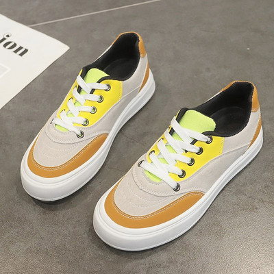 Tenisi dama din piele cu talpa plata