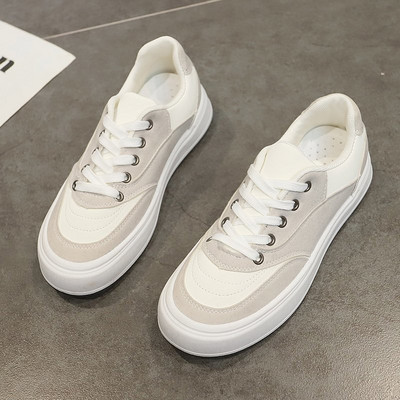 Tenisi dama din piele cu talpa plata