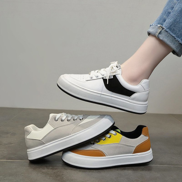 Tenisi dama din piele cu talpa plata