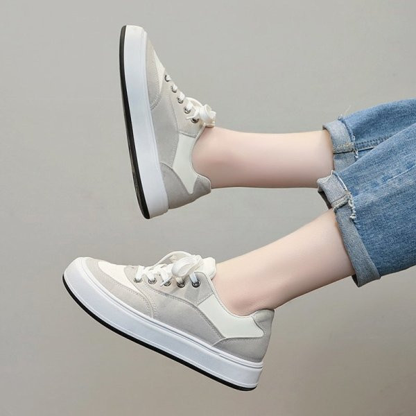 Tenisi dama din piele cu talpa plata