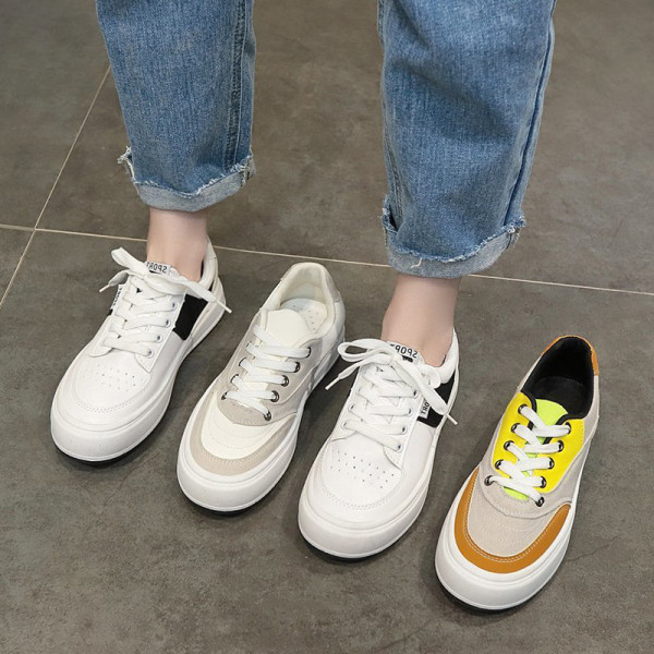 Tenisi dama din piele cu talpa plata