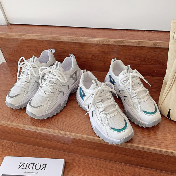 Σπορ και casual αθλητικά παπούτσια με πλέγμα και τραχιά σόλα