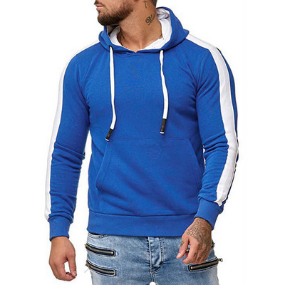 Muška ležerna majica s kapuljačom i vezicama za džepove