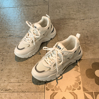 Casual γυναικεία αθλητικά παπούτσια με κορδόνια και επίπεδη σόλα