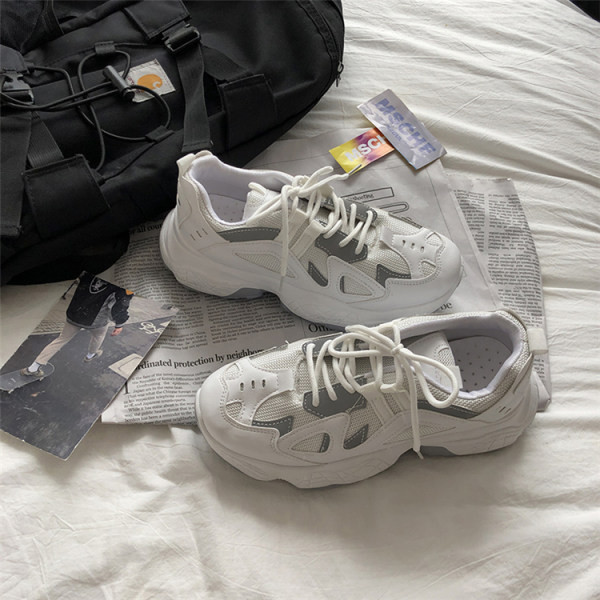 Ανδρικά σπορ παπούτσια casual από οικολογικό δέρμα και υφάσματα