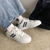 Casual μοντέλο αθλητικά  παπούτσια από οικολογικό δέρμα με επίπεδη σόλα