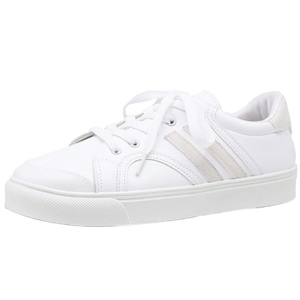 Casual μοντέλο αθλητικά  παπούτσια από οικολογικό δέρμα με επίπεδη σόλα