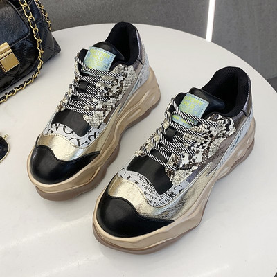 Ženske tenisice u boji s visokim đonom i vezicama