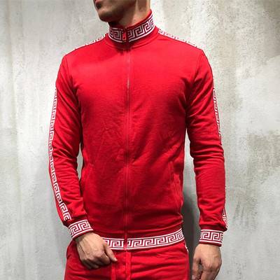 Κομψό ανδρικό φούτερ με κουκούλα