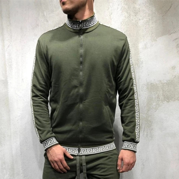 Κομψό ανδρικό φούτερ με κουκούλα