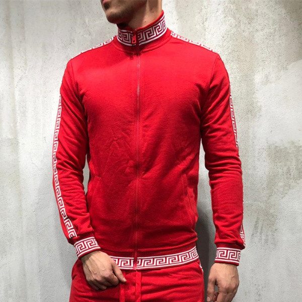 Κομψό ανδρικό φούτερ με κουκούλα