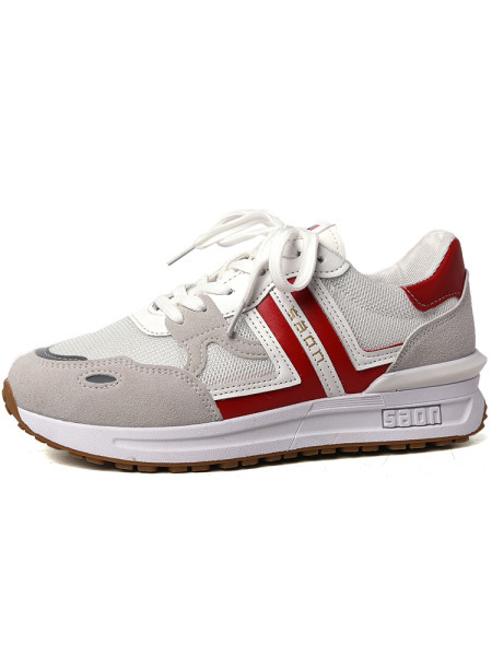 Σύγχρονα γυναικεία αθλητικά παπούτσια με επίπεδη σόλα 