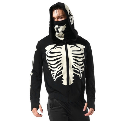 Kinnituse ja aplikatsiooniga meeste igapäevane dressipluus