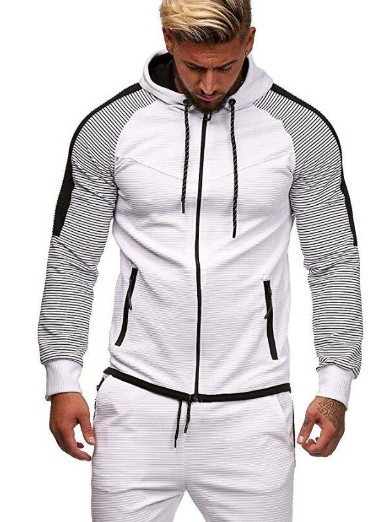 Muški sweatshirt pripijeni model s kopčanjem