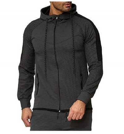 Muški sweatshirt pripijeni model s kopčanjem