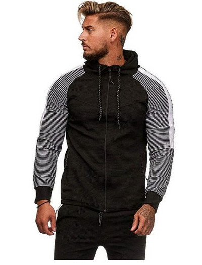 Muški sweatshirt pripijeni model s kopčanjem