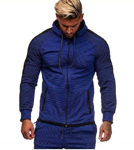 Muški sweatshirt pripijeni model s kopčanjem