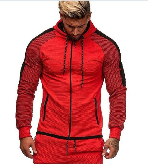 Muški sweatshirt pripijeni model s kopčanjem