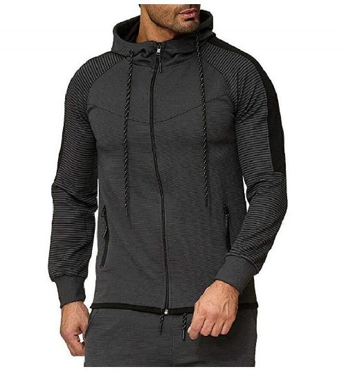 Muški sweatshirt pripijeni model s kopčanjem