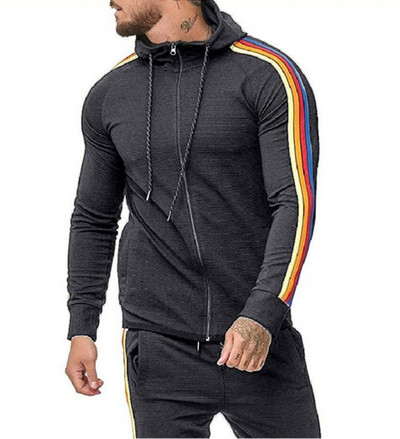 Ανδρική μπλούζα με κορδόνια και κουκούλα