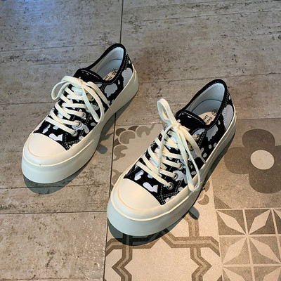 Casual γυναικεία αθλητικά παπούτσια από ύφασμα με επίπεδη σόλα