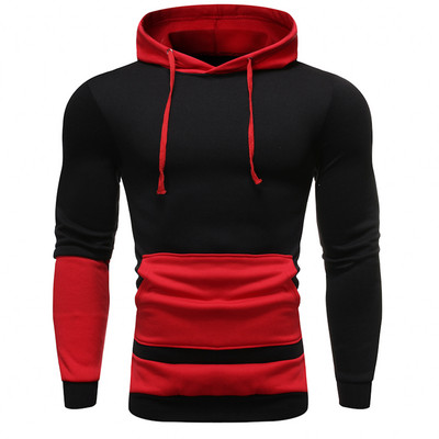 Ανδρικό φούτερ με κουκούλα και τσέπη