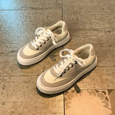 Casual γυναικεία αθλητικά παπούτσια με επίπεδη σόλα και πολύχρωμα κορδόνια