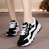 Νέο μοντέλο γυναικεία αθλητικά παπούτσια  με τραχιά σόλα και κορδόνια