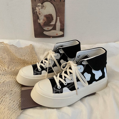 Casual γυναικεία αθλητικά παπούτσια με άνιμαλ πριντ