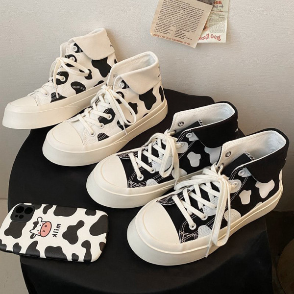 Casual γυναικεία αθλητικά παπούτσια με άνιμαλ πριντ