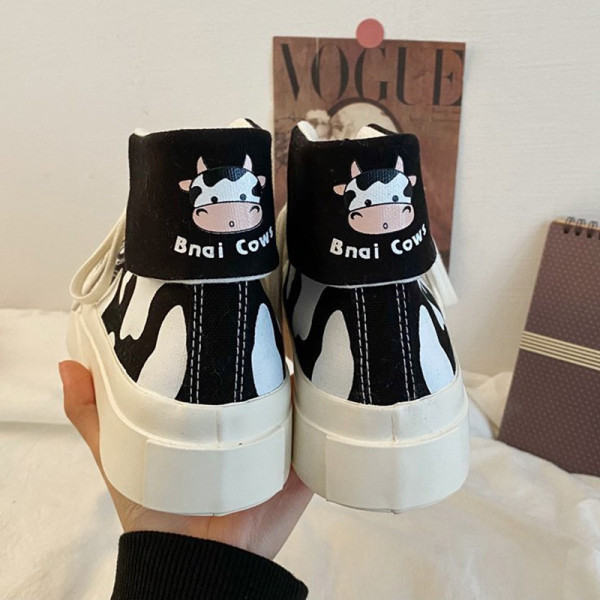 Casual γυναικεία αθλητικά παπούτσια με άνιμαλ πριντ